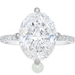 2ct Oval Moissanite Engagement Ring