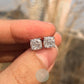 1.5ct*2 Cushion Moissanite Engagement Earrings
