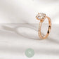 3ct Oval Moissanite Engagement Ring