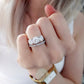 2ct Round Moissanite Engagement Ring