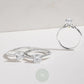 3ct Cushion Moissanite Engagement Ring