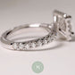 3ct Princess Moissanite Engagement Ring