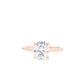 Oval Cut Moissanite 4 Prong Ring with 1 to 3 carats in 9k/10k/14k/18K White Gold, Yellow Gold or Rose Gold