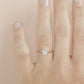Oval Cut Moissanite 4 Prong Ring with 1 to 3 carats in 9k/10k/14k/18K White Gold, Yellow Gold or Rose Gold