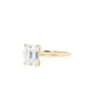 Solidaire Emeralds Cut Moissanite Ring